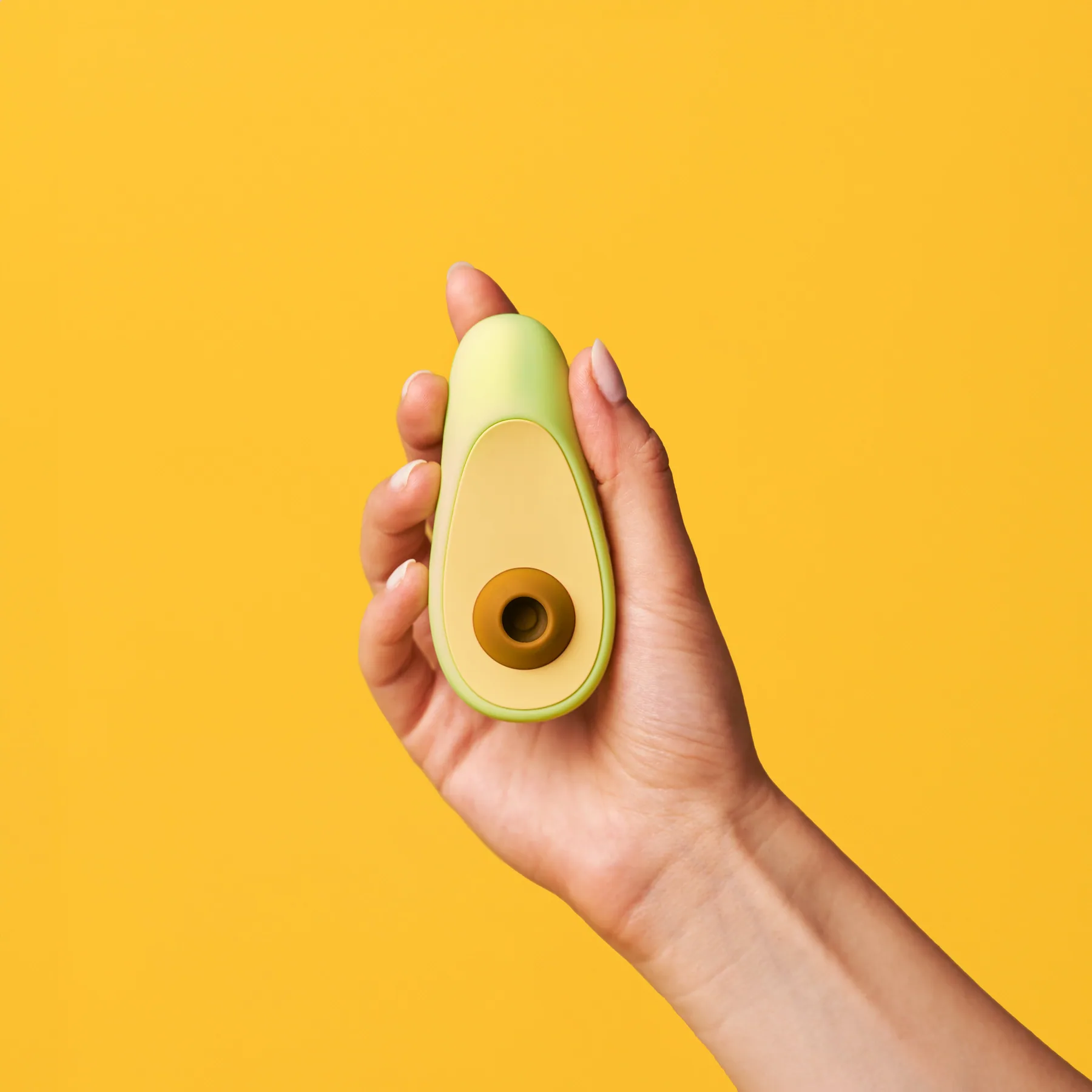 Avocado vibrator — detail close-up